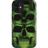 Liquid Blue Green Skulls iPhone 12 Mini Impact Case