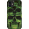 Liquid Blue Green Skulls iPhone 12 Mini Lite Case