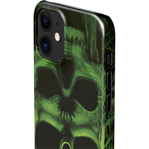 Liquid Blue Green Skulls iPhone 12 Mini Lite Case