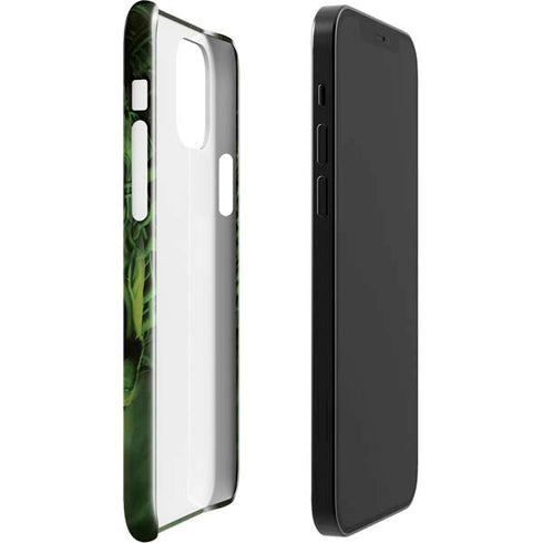 Liquid Blue Green Skulls iPhone 12 Mini Lite Case