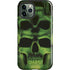 Liquid Blue Green Skulls iPhone 12 Pro Impact Case
