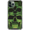Liquid Blue Green Skulls iPhone 12 Pro Max Clear Case