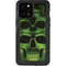 Liquid Blue Green Skulls iPhone 12 Pro Max Waterproof Case