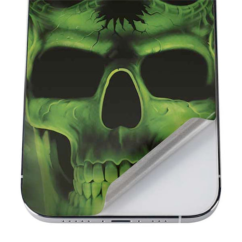 Liquid Blue Green Skulls iPhone 12 Pro Skin