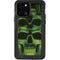 Liquid Blue Green Skulls iPhone 12 Pro Waterproof Case