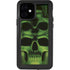 Liquid Blue Green Skulls iPhone 12 Waterproof Case