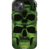 Liquid Blue Green Skulls iPhone 13 Impact Case