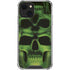 Liquid Blue Green Skulls iPhone 13 Mini Clear Case