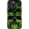 Liquid Blue Green Skulls iPhone 14 Pro Impact Case