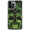 Liquid Blue Green Skulls iPhone 14 Pro Max Clear Case