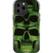 Liquid Blue Green Skulls iPhone 15 Pro Max Impact Case
