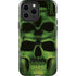 Liquid Blue Green Skulls iPhone 15 Pro Max Impact Case