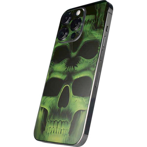 Liquid Blue Green Skulls iPhone 14 Pro Max Skin