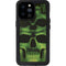 Liquid Blue Green Skulls iPhone 14 Pro Max Waterproof Case