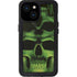 Liquid Blue Green Skulls iPhone 15 Waterproof Case