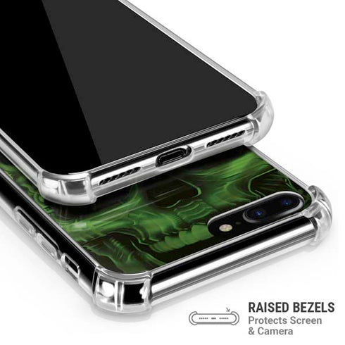 Liquid Blue Green Skulls iPhone 7/8 Plus Clear Case