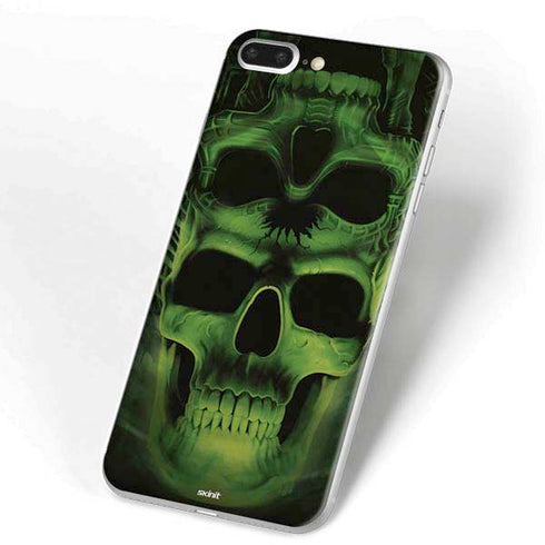Liquid Blue Green Skulls iPhone 7 Plus Skin