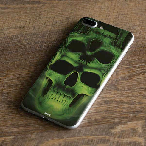 Liquid Blue Green Skulls iPhone 7 Plus Skin