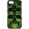 Liquid Blue Green Skulls iPhone 8 Pro Case