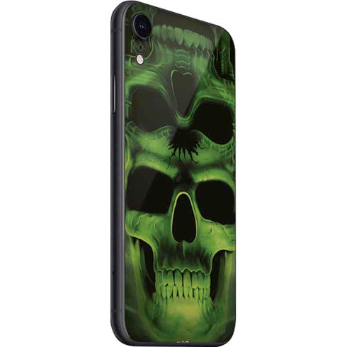 Liquid Blue Green Skulls iPhone SE (2nd & 3rd Gen) Skin