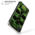 Liquid Blue Green Skulls iPhone XR Clear Case