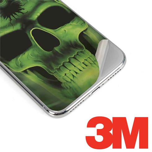 Liquid Blue Green Skulls iPhone XS Max Skin