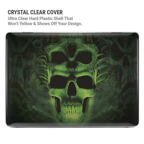 Liquid Blue Green Skulls MacBook Air 13in M1 (2021) Case plus Skin
