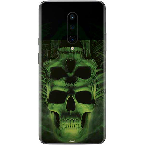Liquid Blue Green Skulls OnePlus 7 Pro Skin
