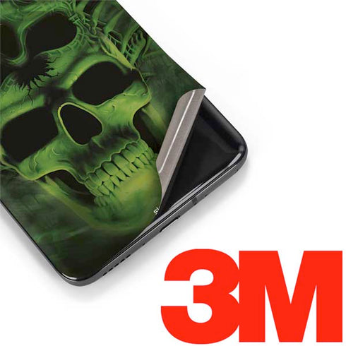 Liquid Blue Green Skulls OnePlus 7 Pro Skin