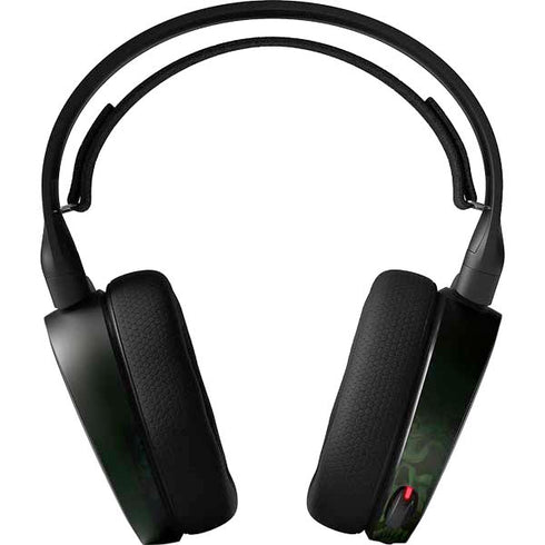 Liquid Blue Green Skulls SteelSeries Arctis 5 Skin