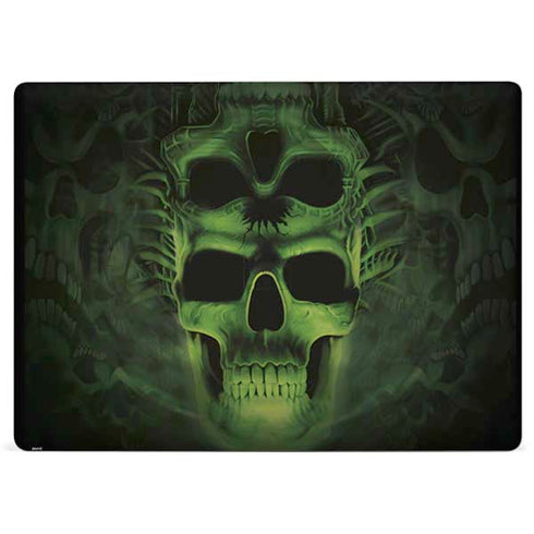 Liquid Blue Green Skulls Surface Laptop 3 13.5in Skin