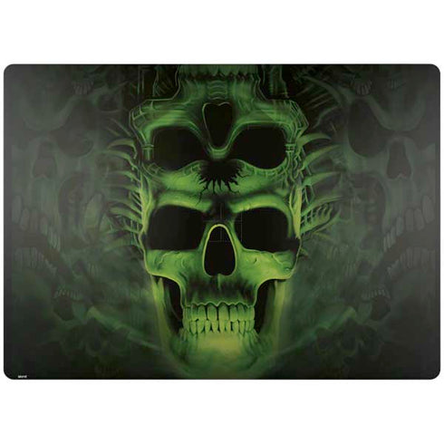 Liquid Blue Green Skulls Surface Laptop 4 15in Skin