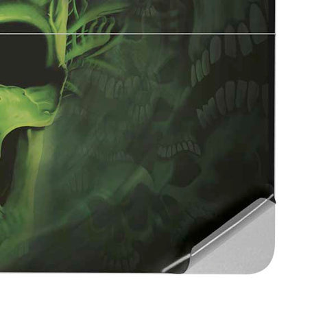 Liquid Blue Green Skulls Surface Laptop Studio Skin