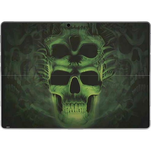 Liquid Blue Green Skulls Surface Pro 9 Skin