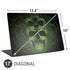 Liquid Blue Green Skulls Universal Laptop 17in (13.8 x 10in) Skin