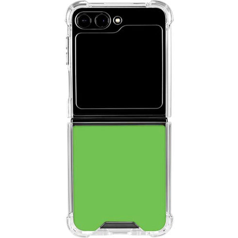 Green Galaxy Z Flip5 5G Clear Case