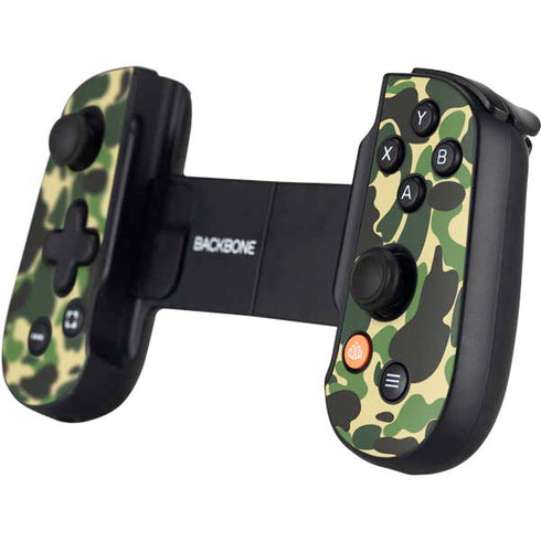 Green Street Camo Backbone One for iPhone Game Controller Skin