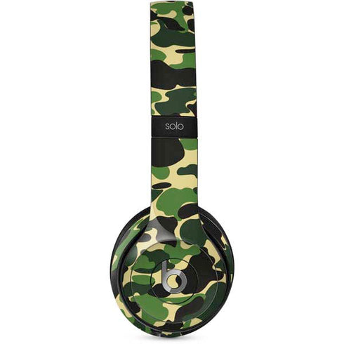 Green Street Camo Beats Solo 2 Wired Skin