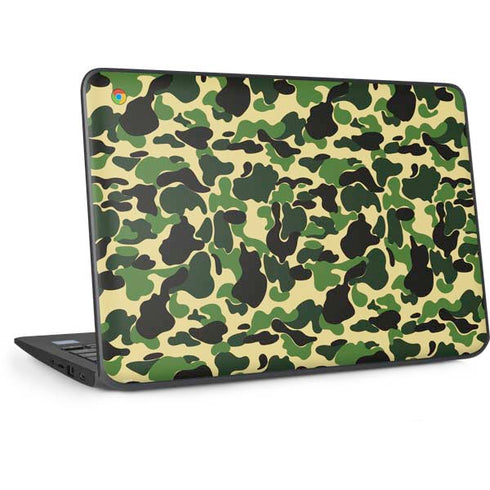 Green Street Camo HP Chromebook Skin