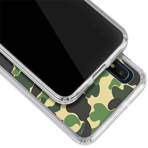 Green Street Camo Galaxy A10e Clear Case