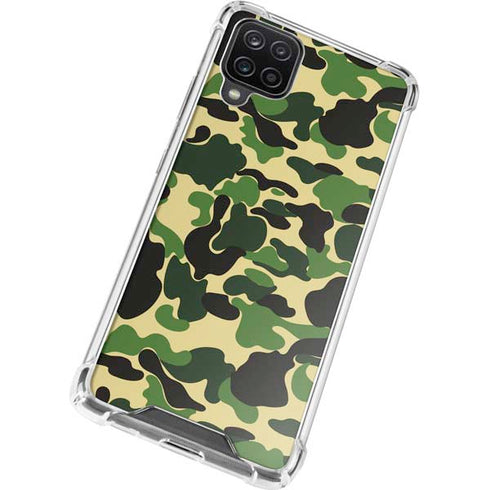 Green Street Camo Galaxy A12 Clear Case
