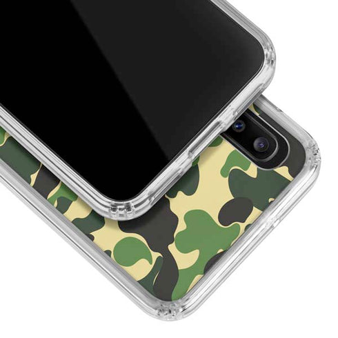 Green Street Camo Galaxy A30 Clear Case
