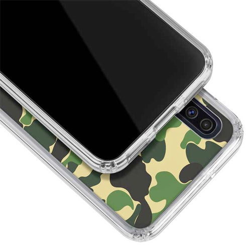 Green Street Camo Galaxy A50 Clear Case