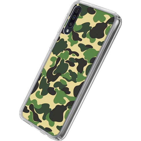 Green Street Camo Galaxy A50 Clear Case