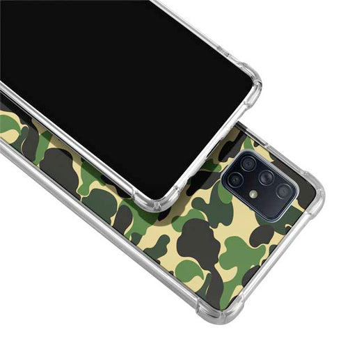 Green Street Camo Galaxy A71 5G Clear Case