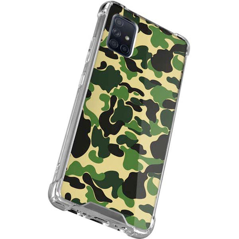 Green Street Camo Galaxy A71 5G Clear Case