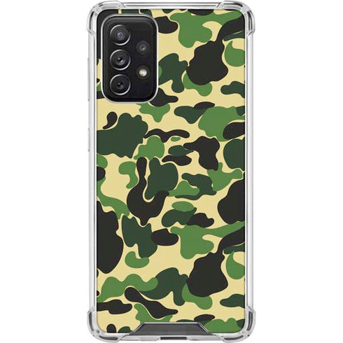 Green Street Camo Galaxy A72 5G Clear Case