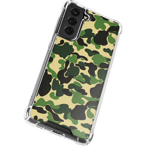 Green Street Camo Galaxy S21 FE Clear Case