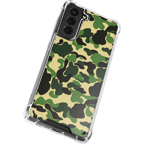 Green Street Camo Galaxy S21 Plus 5G Clear Case