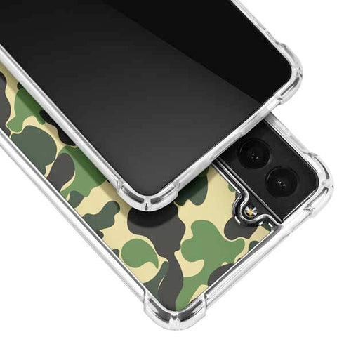 Green Street Camo Galaxy S22 Plus Clear Case
